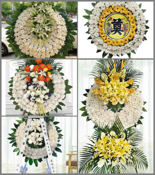 湖北襄阳市谷城县石花镇花圈速递